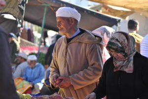 Portait dans le souk d'Afourer