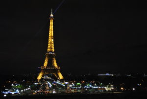 Vue de nuit de la Tour Eiffel